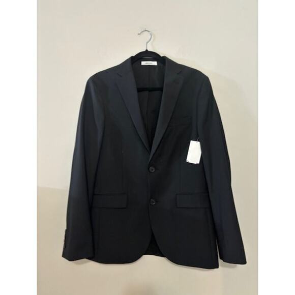 NWT Nordstrom Abound Sport Coat Suit Jacket Black Trim Fit Size 38 Regular 38R - Picture 1 of 8